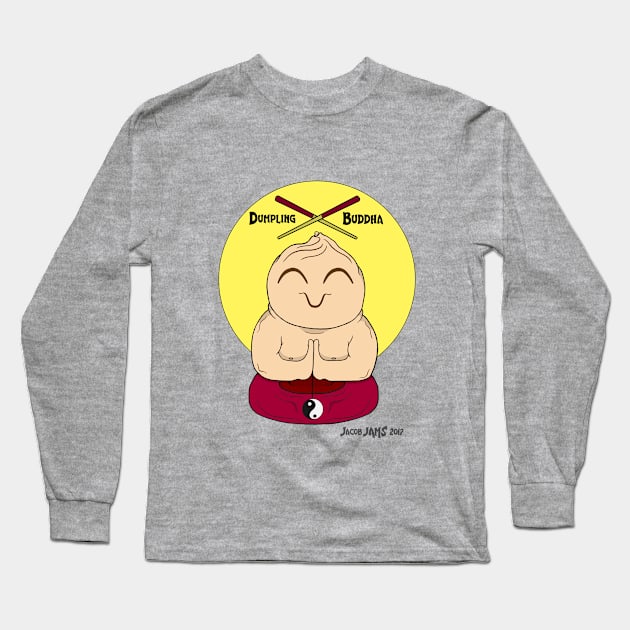 Dumpling Buddha Long Sleeve T-Shirt by JAMSART